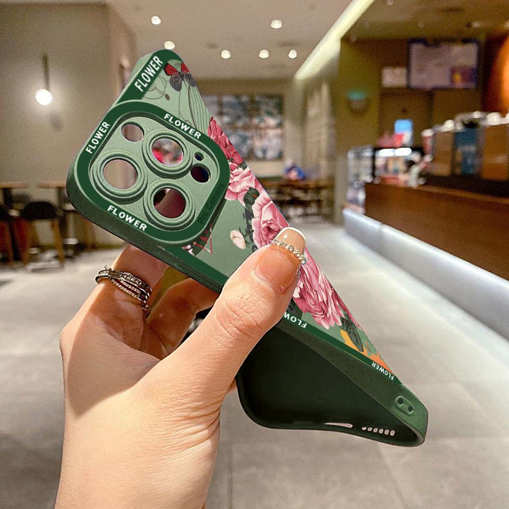 Pentru iPhone Samsung Huawei Honor Xiaomi Redmi OPPO Realme Vivo Husă pentru telefon Model pictat Cauciuc moale Acoperire completă Protecție pentru cameră Design Carcasă