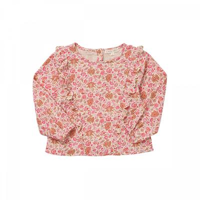 Louis Missha Grc W23 B0127 Tubi Tubi Blusa Floral Infantil Camiseta Manga Comprida