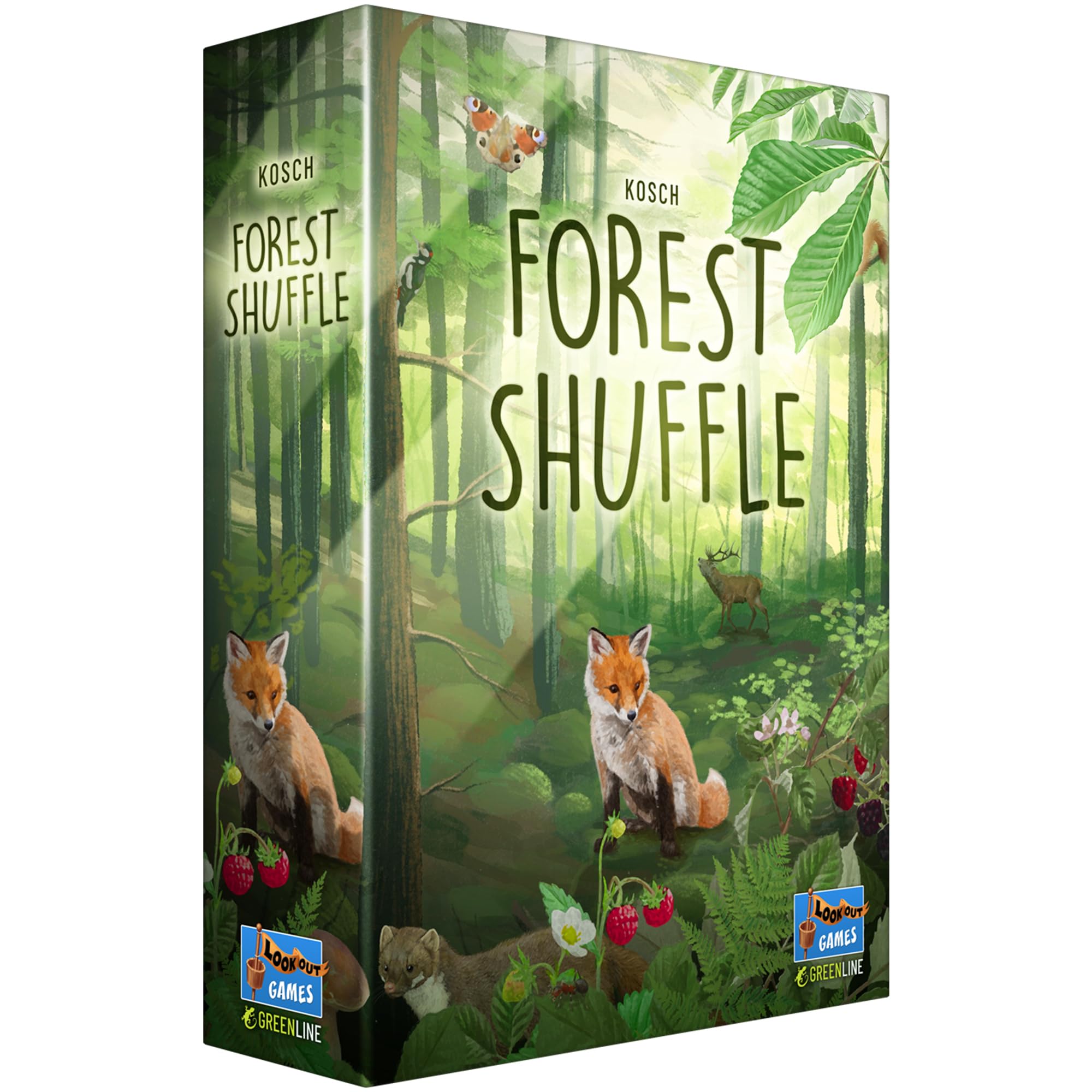 

Lookout Games Forest Shuffle Card Game Build an Ecological Clever Strategy Game for Kids and Ages 60 Minutes Packaging - Paradise! Adults, 10+, 2-5