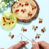 3D Cherry Fruit Pendant Charms for DIY Jewelry: Bracelets, Necklaces, Earrings