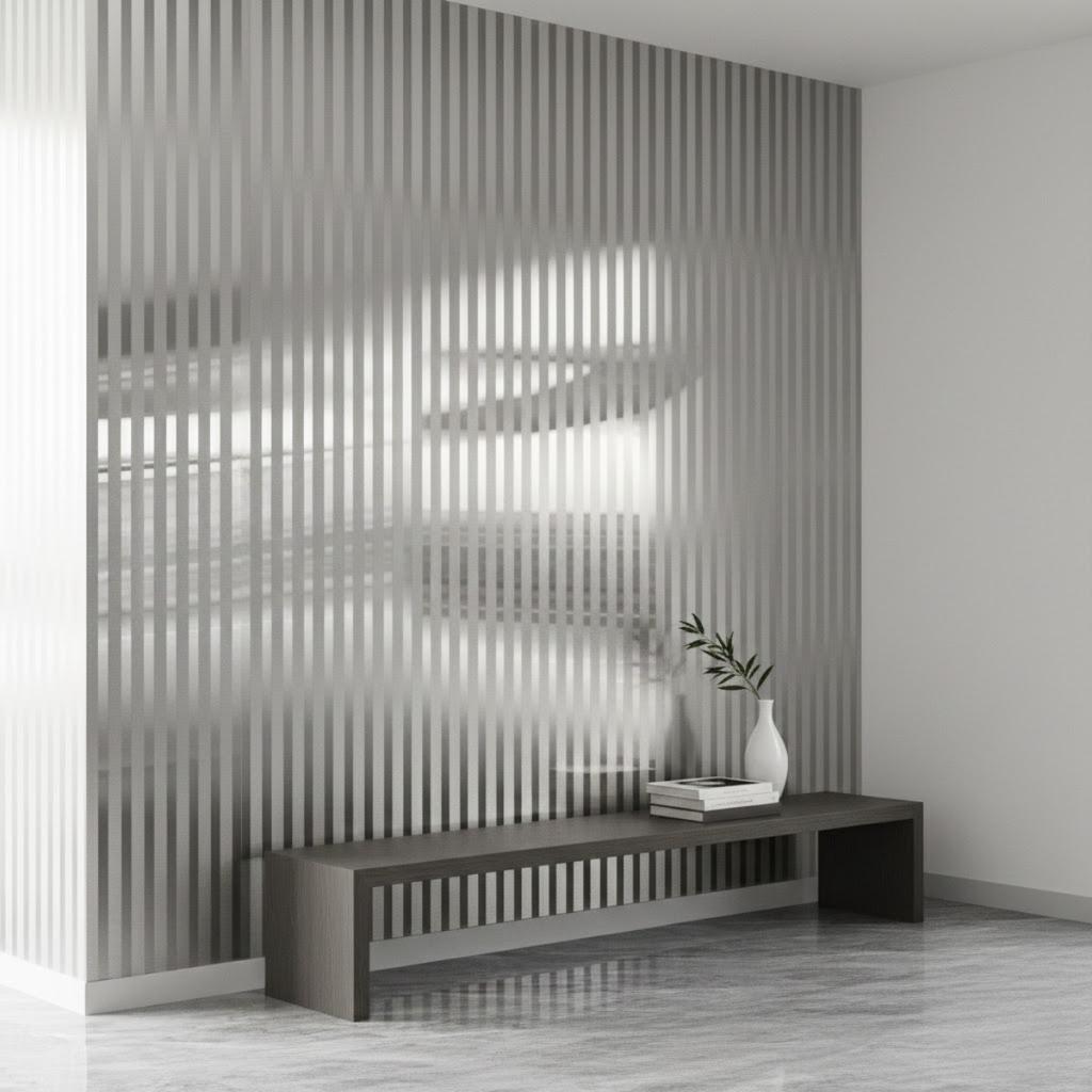 Papel Tapiz Moderno Rayado 3D Autoadhesivo Geométrico Despegar y Pegar para Inquilinos Apartamento Sala de Estar Renovación Rápida Extraíble