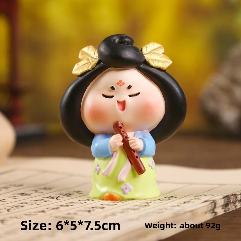 Musical Instrument Figurines, Ancient-style Tang Girl Figurines, Creative Cultural Products, Commemorative Items, Decorative Figurines