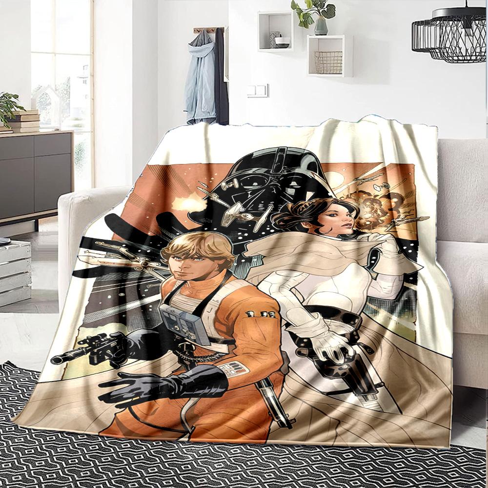 Star Wars Blanket Soft Warm Cozy Great for Office Chair Bed All-Season Use Stylish Decor Gift for Travel Home Birthdays