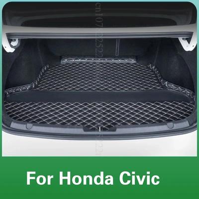Car Trunk Mats for Honda Civic 11th Gen FE FL 2021-2025 Rear Trunk Boot Liner Cargo Pad Floor Tray Carpet Accessories Waterproof