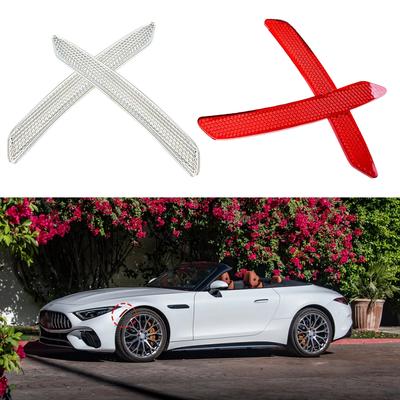 2pcs Car Reflective Sticker Car Door Stickers Decal Warning Reflective Tape Strips 3 Colors Safety Mark Auto Reflector Stickers