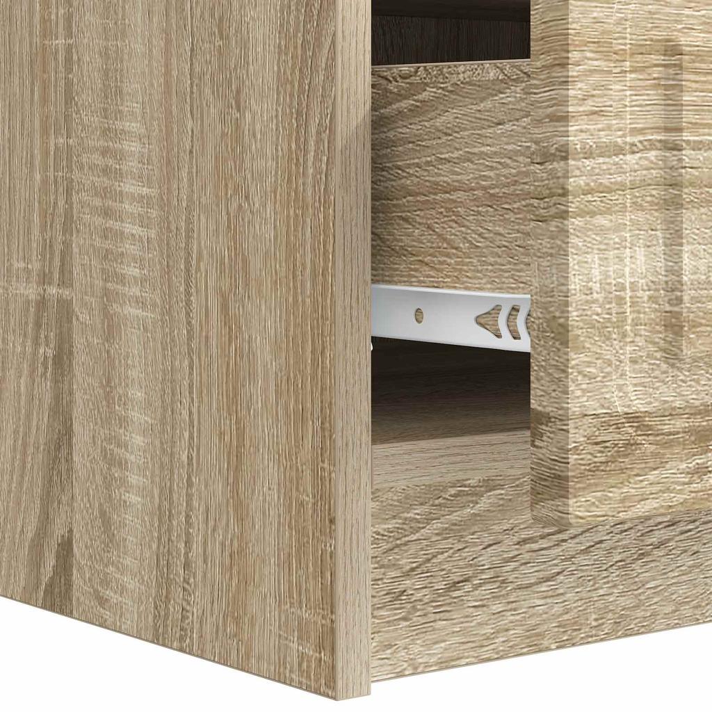 TV Cabinet in Sonoma Oak 147 x 34.5 x 27 cm Particleboard