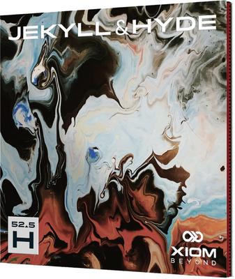 XIOM Jekyll Hyde Bordtennis Svart lbs & Gummi, H52.5, (BK), 2.1 (11111)
