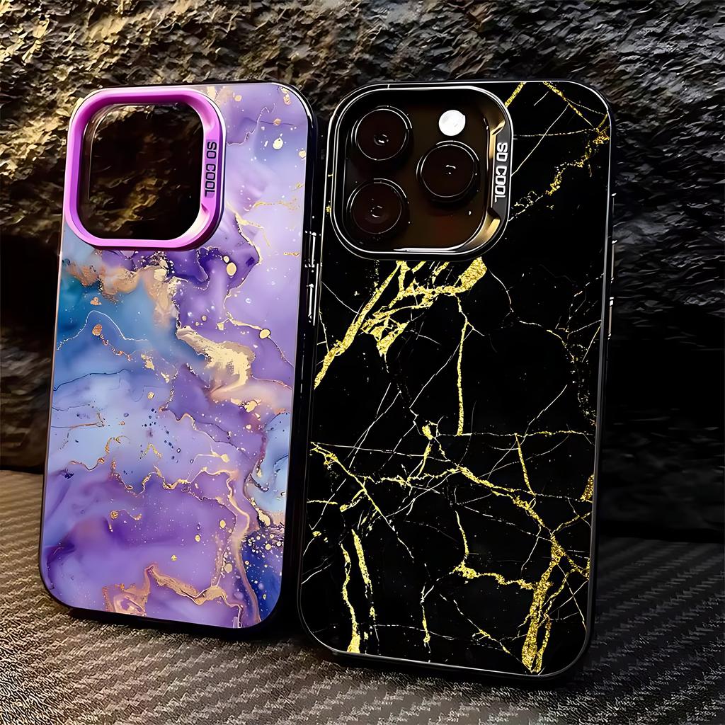 Colorful Marble Texture Pattern Phone Case for Samsung Galaxy A37 A57 A17 A07 A35 A55 A25 A15 A56 A54 A36 A24 A26 4G 5G Cover