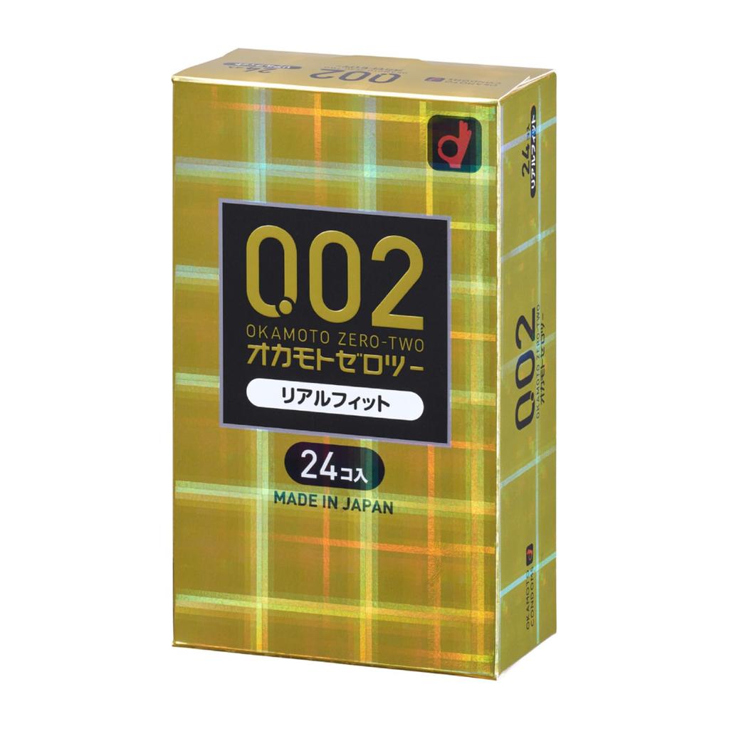 OKAMOTO Okamoto Condoms Zero Two Polyurethane Real Fit 24 Pieces 0.02mm (PU)