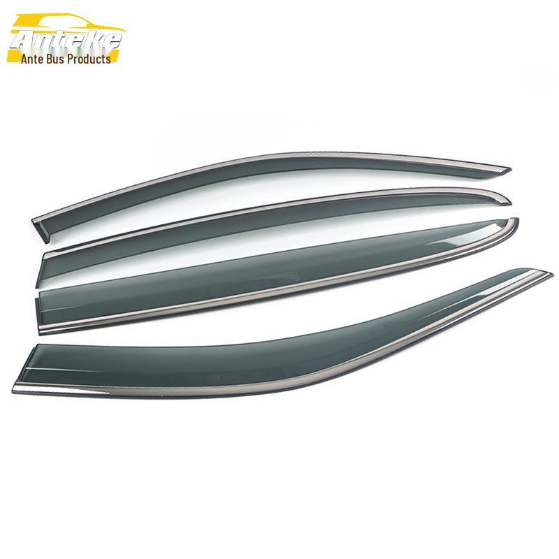 Qoros 5 Rain Guards: 3D Stainless Steel Bright Strips and Decorative Exterior Accessories