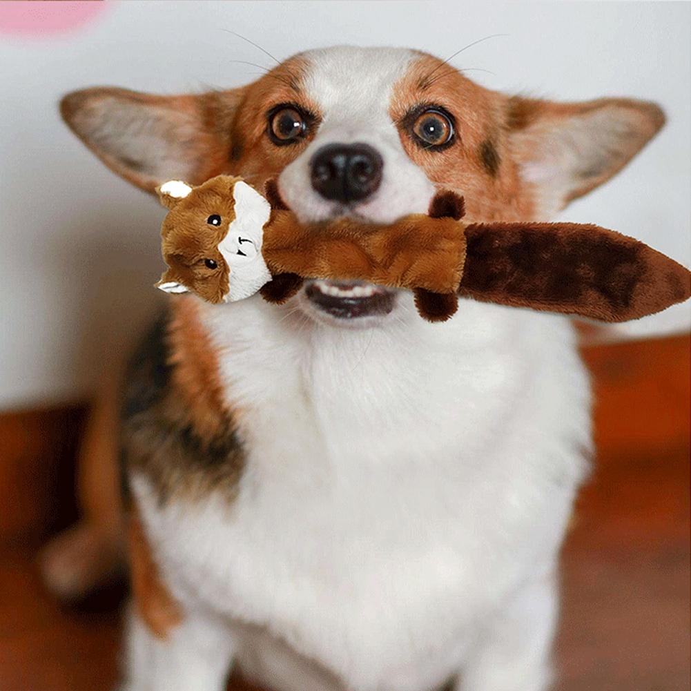 1 pcs Colorful Animal Shape Plush Dog Chew Bite Toy Pet Dogs Puppy Interactive Training Toys