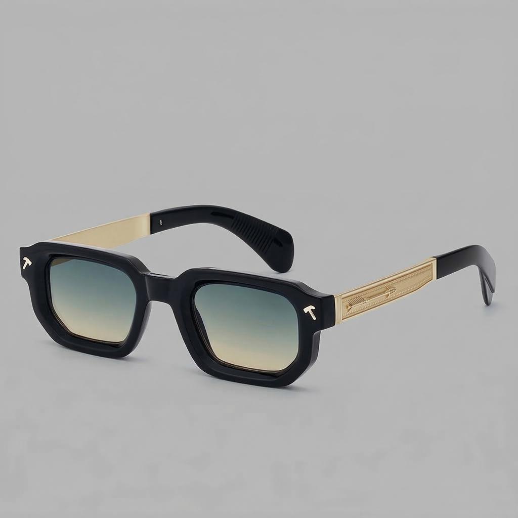 2026 New Fashion Brand Luxury Designer Sunglasses Men Vintage Letter Square Trendy Shades Glasses Top Party Travel Sunglasses