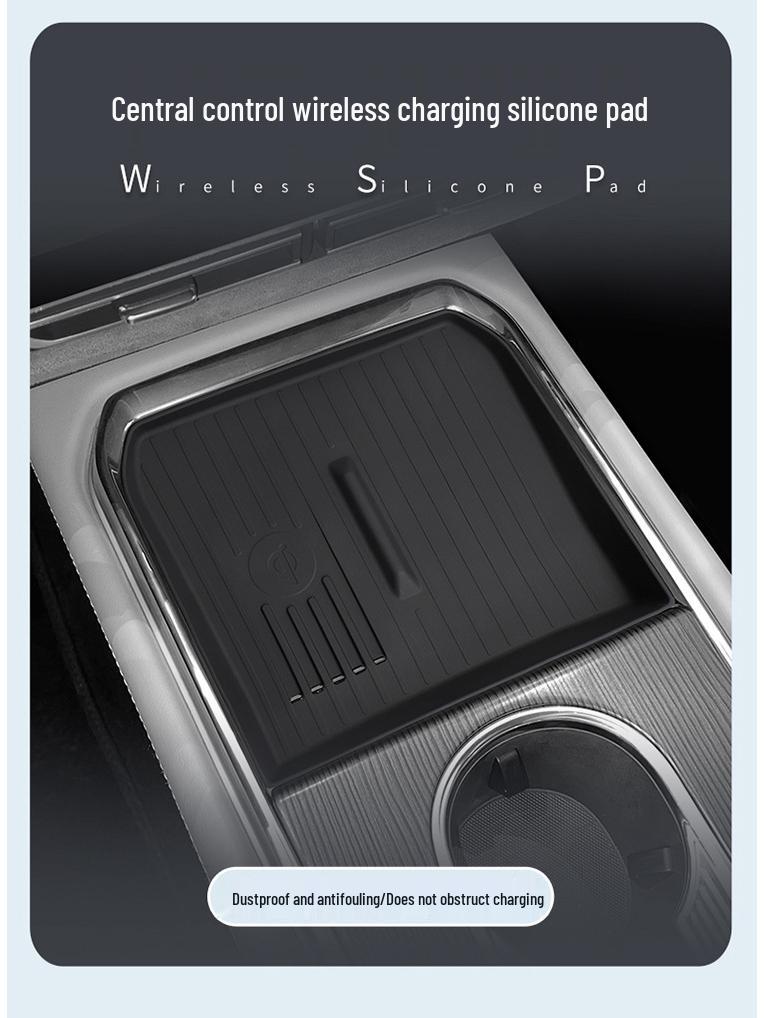 Mazda 24 EZ-6 Silicone Wireless Charging Pad: Anti-slip, Dustproof Car Accessory