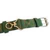 Green Dog Double-Breasted Necklace Adjustable Strong Dog Collar Metal Buckle Safety Thickening for Medium Large Dogs