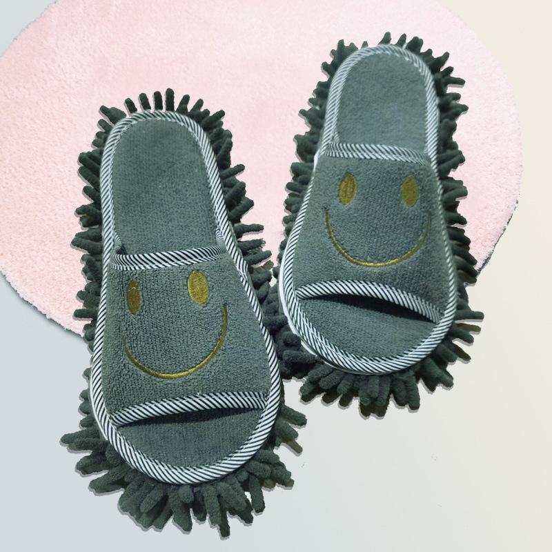 Fashion Microfiber Cleaning Slippers - Silent, Efficient Dust and Floor Cleaning Tool