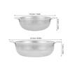 2 PCS Sieves and Strainers Kitchen Colander Noodle Drainage Silver Stainless Steel Mesh