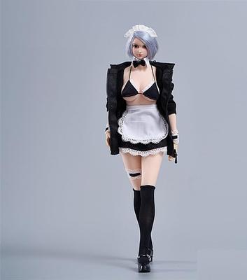 Hobby Toy Scale Figure Compatible with TBLeague Body CDToys CD051 Beautiful Women Fashion Sexy Hoodie Skirt Clothes and Shoes Set and Head Not