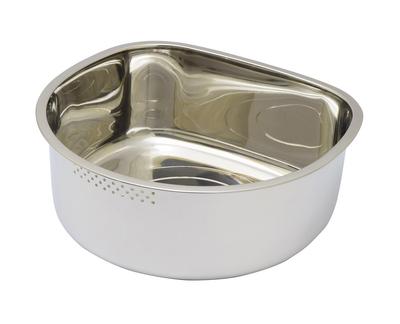 Takagi Edelstahl Waschbecken mit Gummi und Abfluss TAKAGI D-förmiges Loch, Silber, Küche, Takagi,