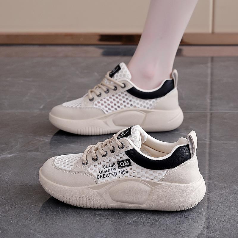 

2025 summer little white shoes new Korean version ins female student mesh platform sports casual board shoes female XQ-5718 40