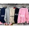 Womens Crew Neck Solid Color Loose Fit Thick Knit Sweater Casual Versatile Top