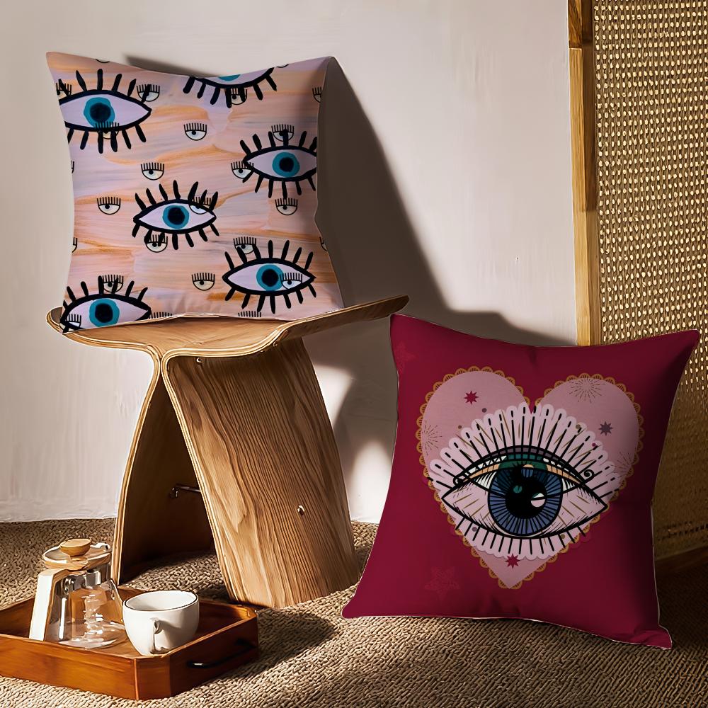 Cushion Cover Pattern Printed Pillowcase For Living Room Sofa Cushion Cover & Bedroom Decor C-CHIARA FERRAGNICOOL