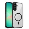 KEYSION Coque de téléphone magnétique transparente pour Samsung A57 5G A37 A27 5G Silicone+PC HD Transparente Housse antichoc pour Galaxy A17 4G 5G