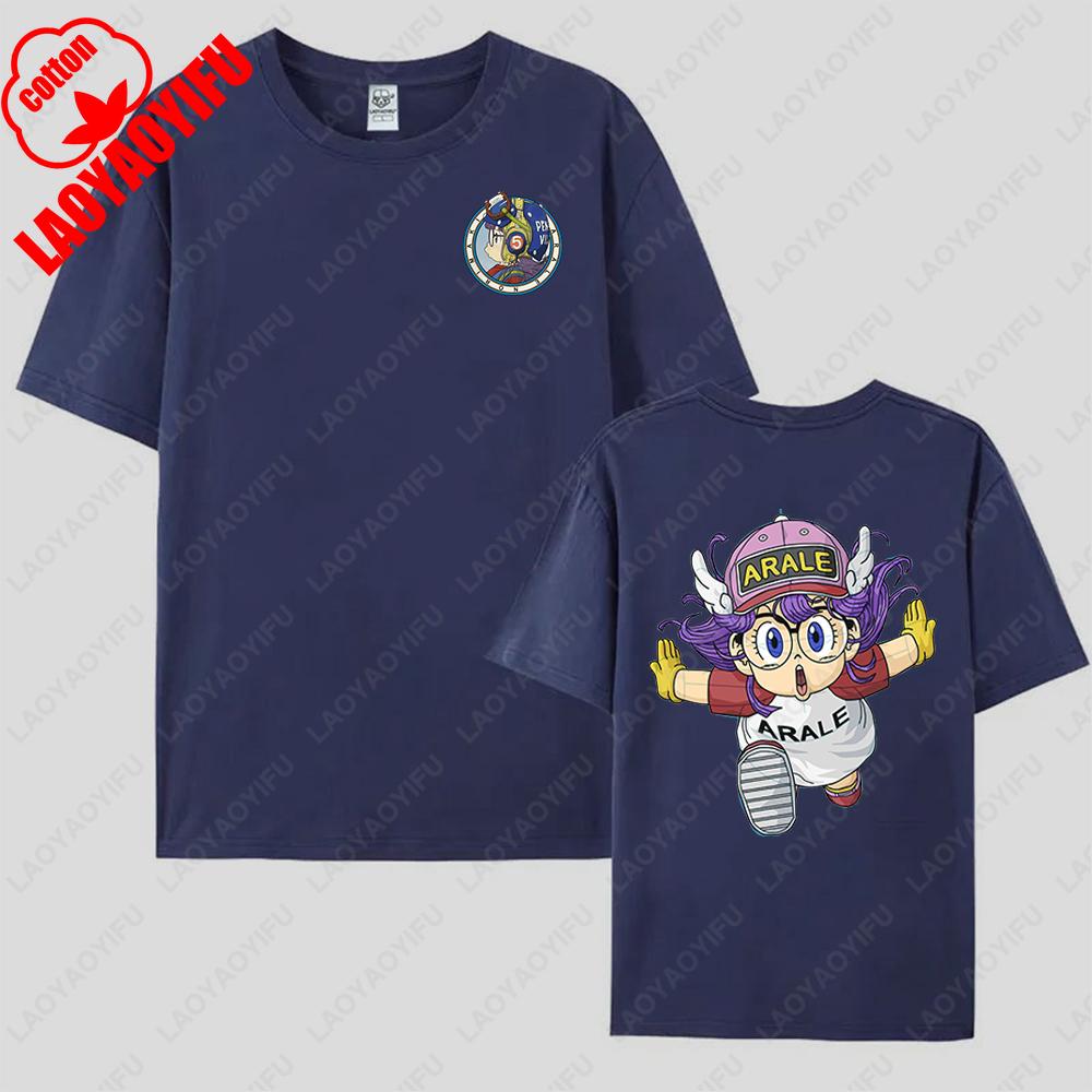 Cartoon Anime Little Girl Arale Graphic Tshirt Japanese Manga Printing Unisex Streetwear Kawaii Retro Trend Cool T Shirts Gifts