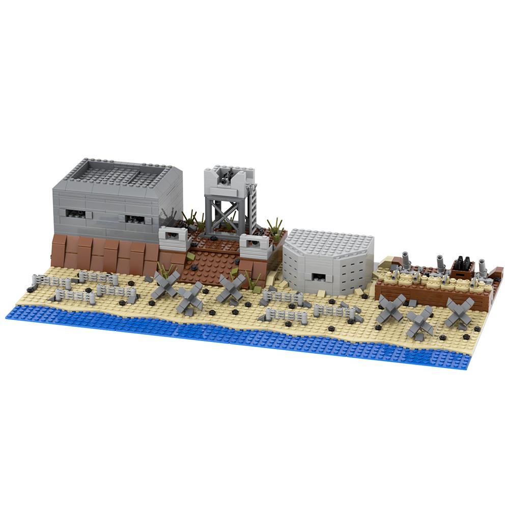MOOXI WW2 Modern Military Architecture MOC Model Bricks DIY Diorama Adult Children Toy Building Blocks Set Montessori Gift Model