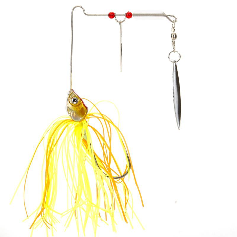 Anti-Snagging Rotating Spinnerbait JIG Whisker Man Long-Cast Lure with Bionic Lead Head and Artificial Fish Bait