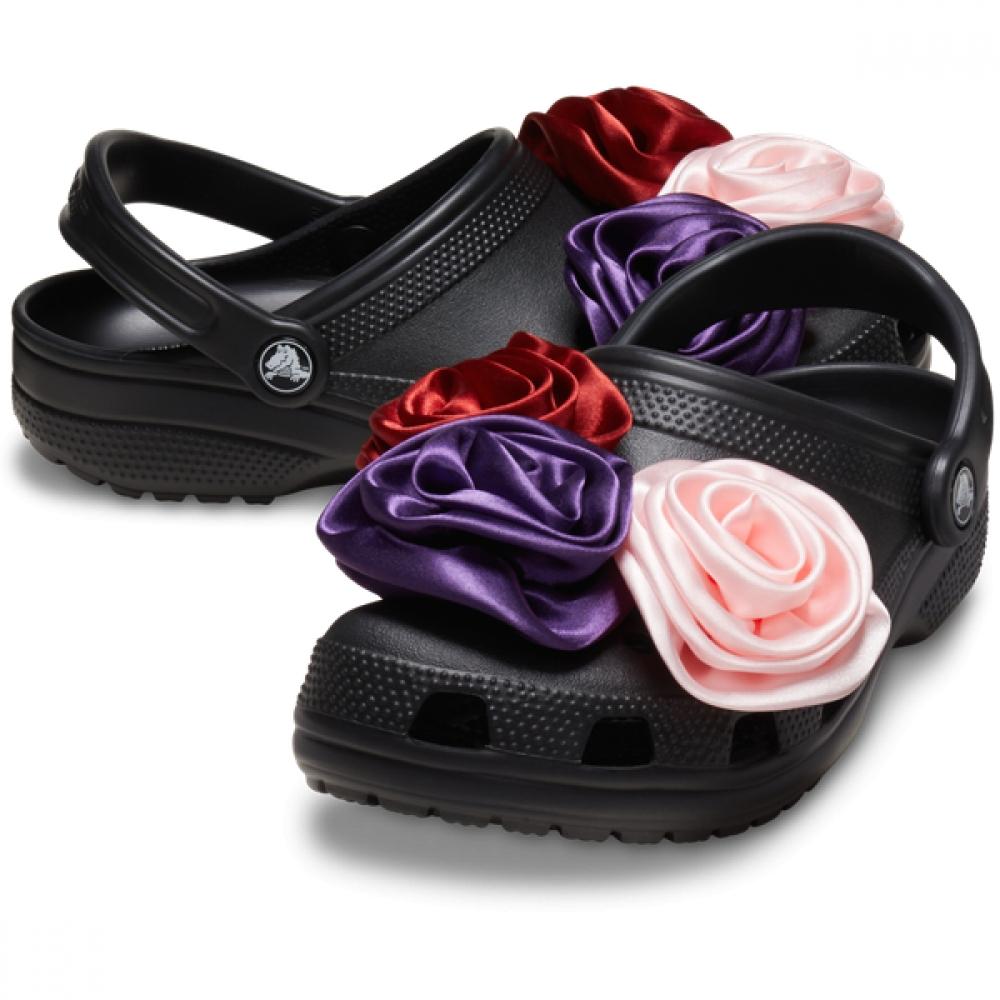 

Crocs Galleria Crocs Headquarters Public Classic Rosette Clogs 210388 001 black/230