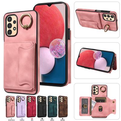 Dla Samsung Galaxy A13 (4G),Galaxy A13 5G,Galaxy A04,Galaxy A04s Uchwyt Pierścieniowy Sloty na Karty Pokrowiec Etui na Telefon