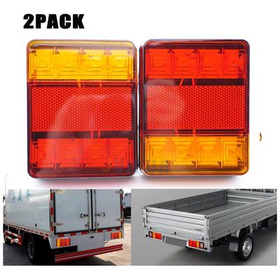 Feu arrière LED pour voiture, 2 pièces, feu d'arrêt pour bateau, remorque, camion, caravane, étanche