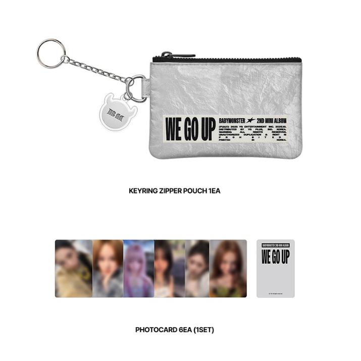 Pre-order BABYMONSTER WE GO UP Key Ring Zipper Pouch