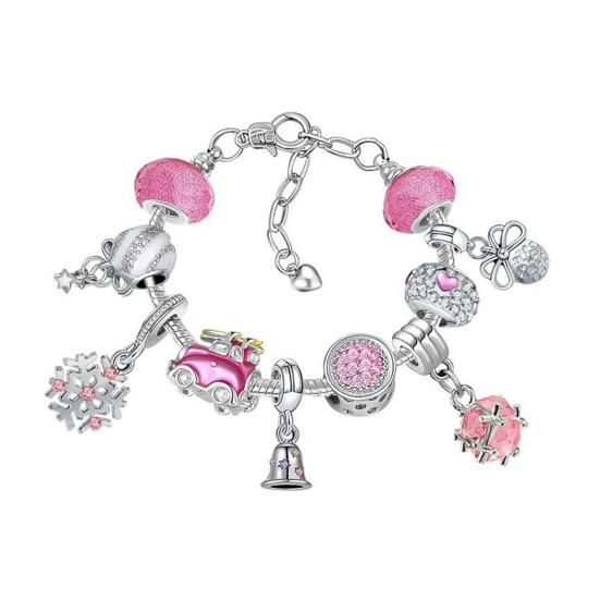 Bracelet DIY Advent Calendar 2025 Bracelet Making Kit Christmas Charm Beads Countdown Calendar Jewelry Making Kit for Adults Teens Girls Xmas Gifts