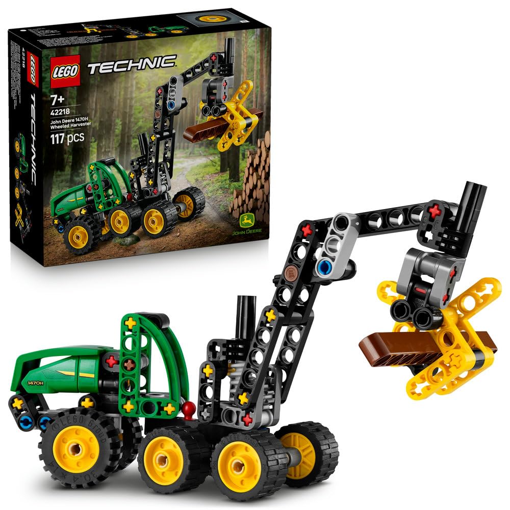 LEGO Technic John Deere 1470H Wheel-Loaded Harvester Toy Playset 42218