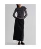 Jersey Double Fabric Skirt Black