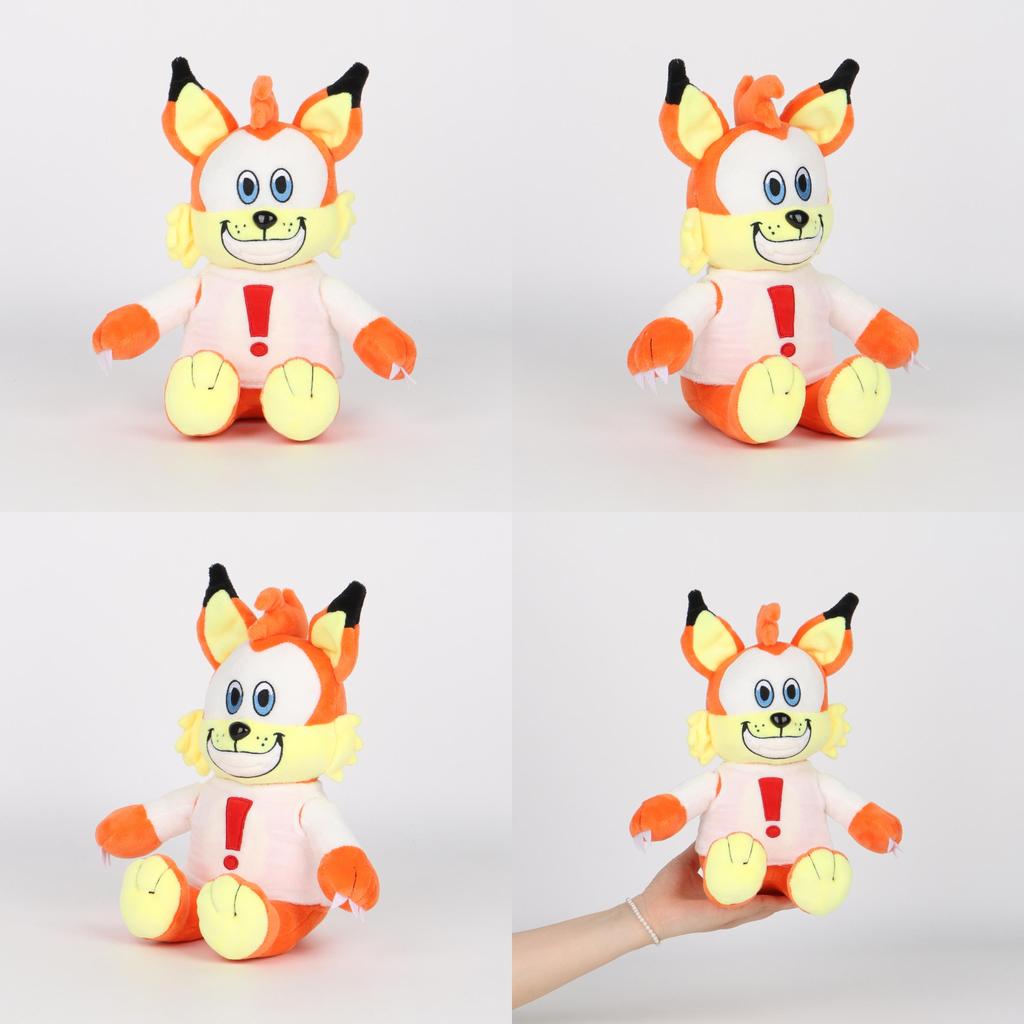 Bubsy Plush Fox Toy Animal Stuffed Doll Cartoon Kids Bedroom Decoration Gift