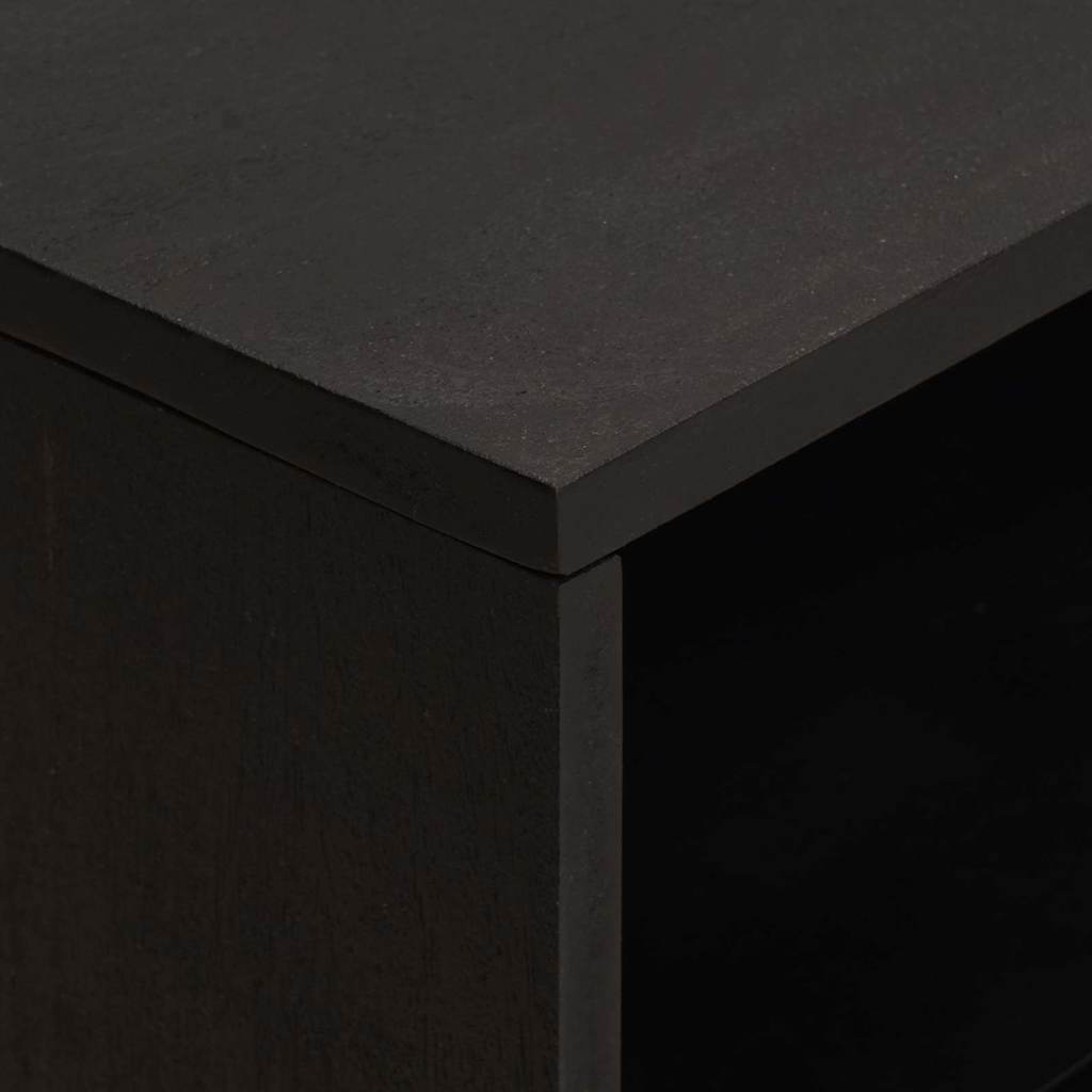 Nightstand Black 50 x 33 x 62 cm Solid Mango Wood