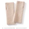 2026 Fall Winter 100% Cashmere Thick Warm Fingerless Gloves Oversleeves Men Women