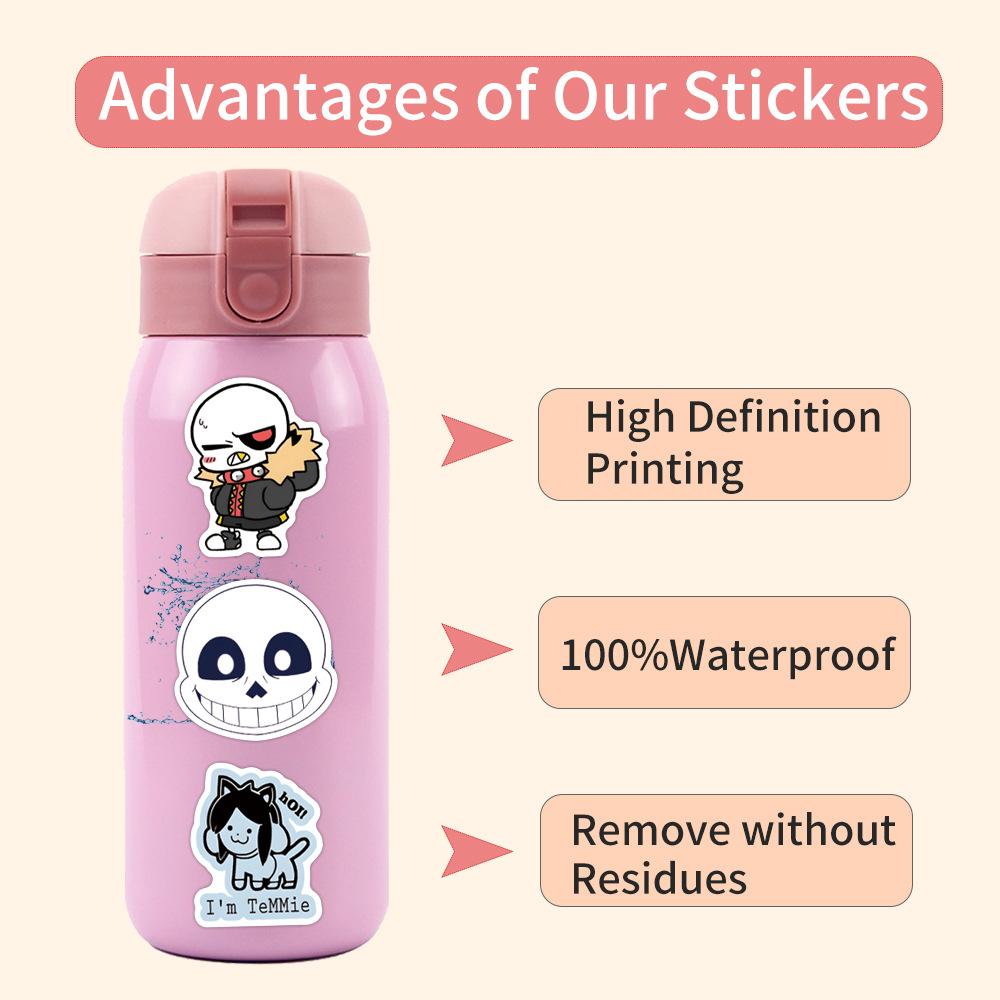 110 Neue Undertale Graffiti Aufkleber Dekorieren Koffer Handy Wasserabweisend Aufkleber Premium Langlebig