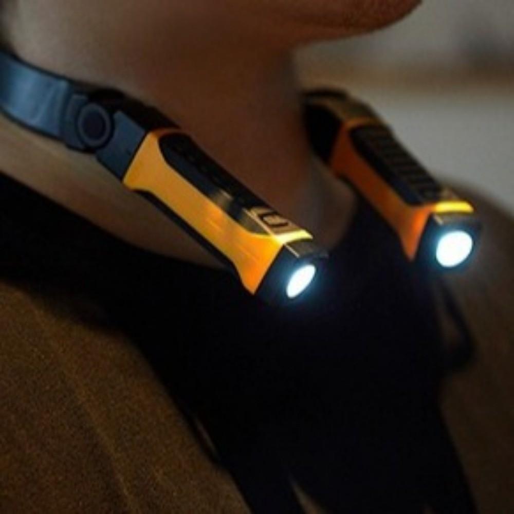 Rechargeable LED Neck Light Long-lasting Two Brightness Levels Work Light Super Bright Bendable Arms Reading Light Reading