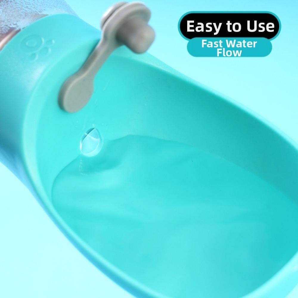 Neue 300 ml Fassungsvermögen Hunde-Wasserflasche Auslaufsicheres Design Trinknapf Auslaufsicherer Wasserspender Wasserspender Katzenfutterspender Wandern