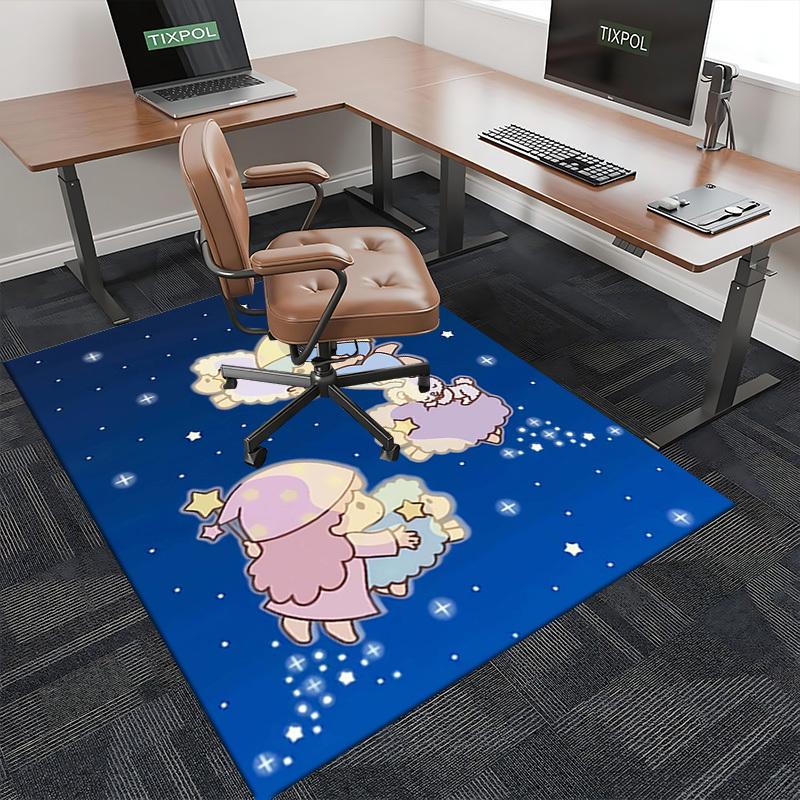 Anime Cartoon Design Chair Mat - Non-Slip Carpet for Office Chairs, Home Decor, Living Room, Bedroom, Game Room, Dormitory Flooring (Seasonal Gift).E0