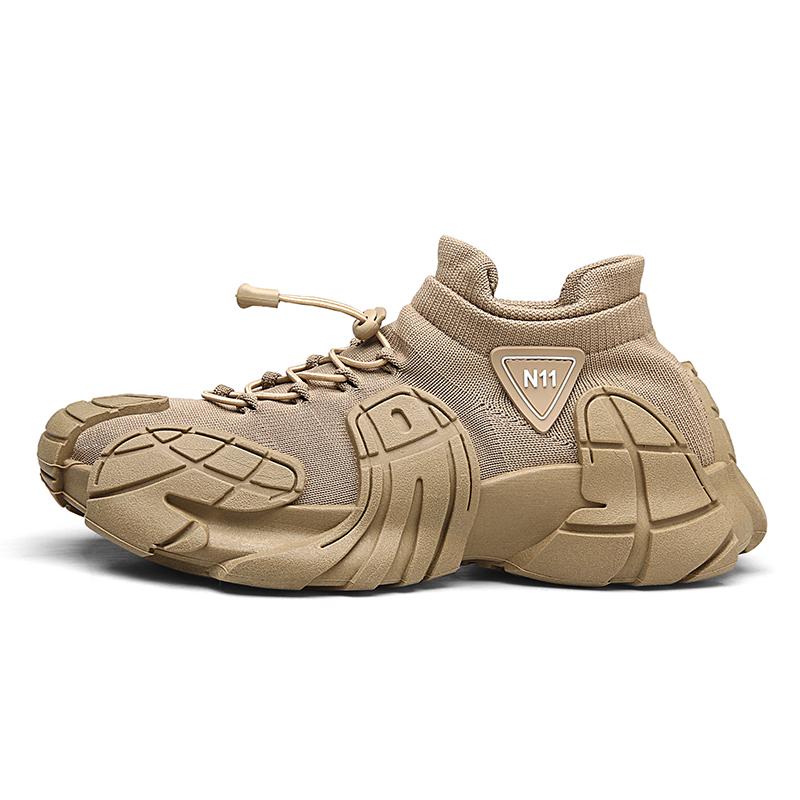 Modne męskie buty sportowe z ośmiornicą Męskie oddychające buty do biegania z siateczki Oversize buty do chodzenia Męskie obuwie Skarpetkowe trampki za kostkę