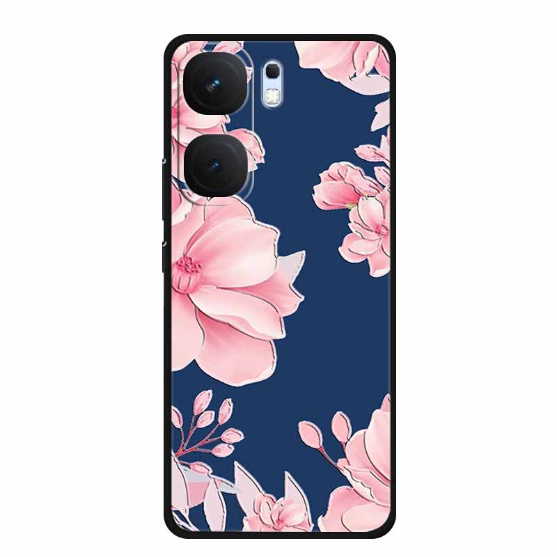 3D TPU Case For Vivo iQOO Neo 9 pro Flower Emboss Funda Neo 9s Pro Back Relief Silicone Soft Phone Cover Cartoon Bumper Capa