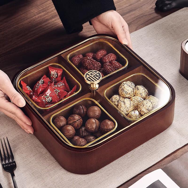Naijiang Solid Wood Snack and Fruit Tray