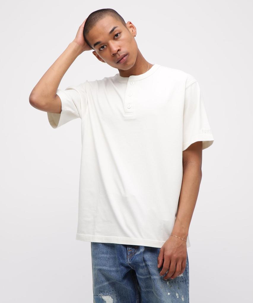 AVIREX SOUVENIR COLLECTION SUKA HENRY NECK T-SHIRT "EAGLE" Men's 2XL 033 Off White 783-5234017