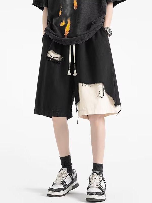 Men's Japanese-Style Loose Fit Retro American Casual Summer Work Shorts