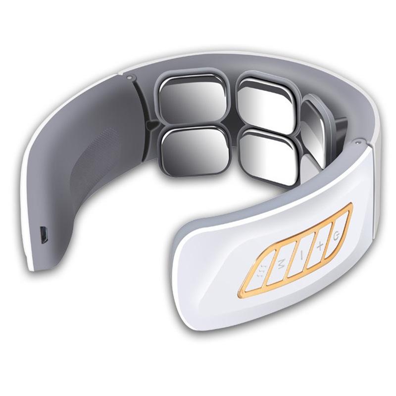 11 Cross 6-Head Smart Cervical Spine Massager with Electromagnetic Pulse and Kneading for Neck and Shoulder Relief