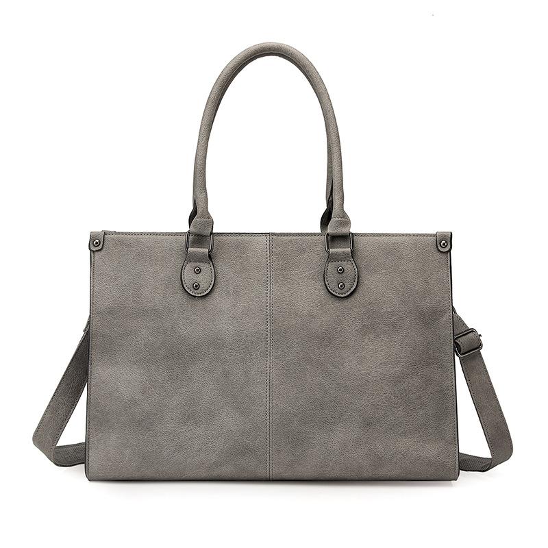 

Global shopping business simple unisex large-capacity computer handbag retro premium shoulder messenger bag